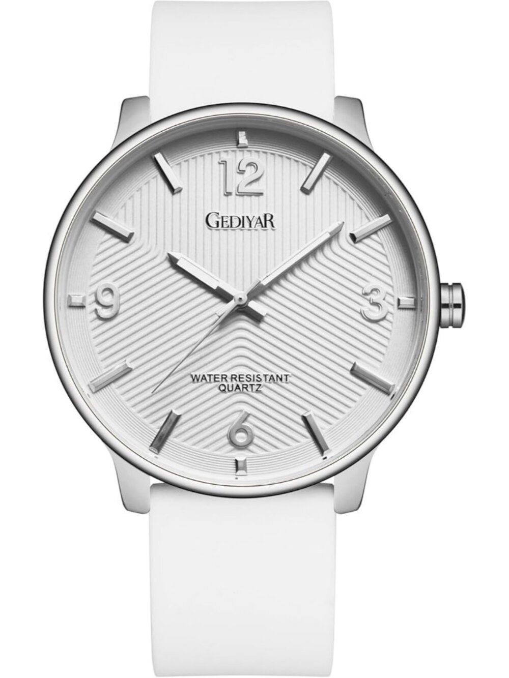 Men's White Analog Quartz Simple Ultra Thin Waterproof Minimalist Wrist Watch